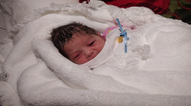 Urfa'da 2022 yılının ilk bebeği Gülçin oldu