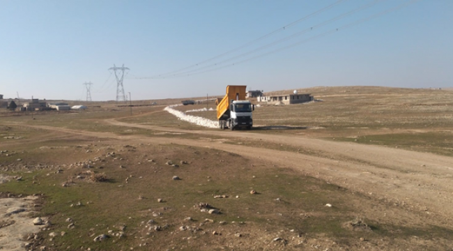 Viranşehir eski kalede stabilize yol çalışması