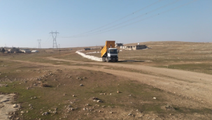 Viranşehir eski kalede stabilize yol çalışması