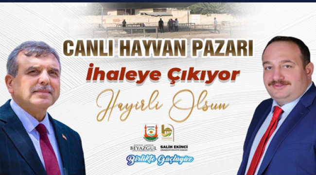 Başkan Ekinci Duyurdu: Hayvan Pazarı Projesi İhaleye Çıkıyor 