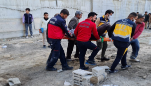 Ceylanpınar'da asansör boşluğuna düşen 3 işçi yaralandı