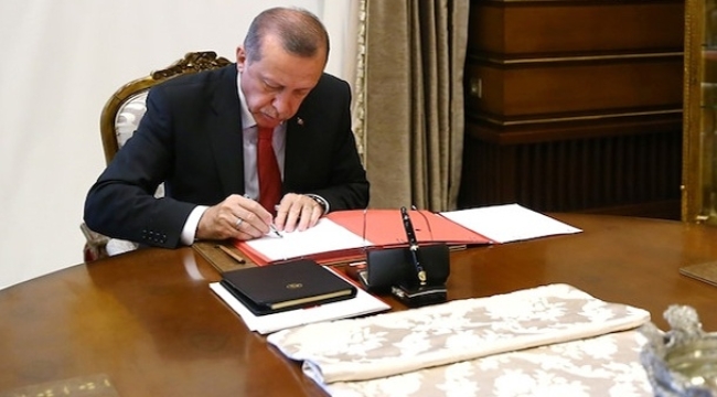 Cumhurbaşkanı Erdoğan imzaladı