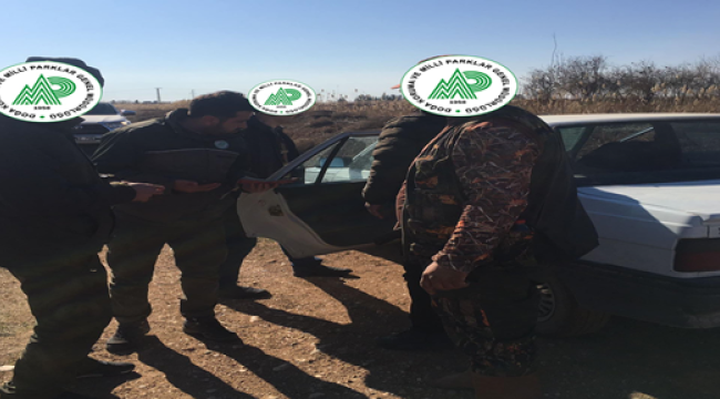 Şanlıurfa'da kaçak avlanan 4 kişi yakalandı
