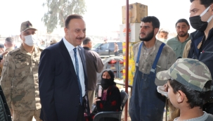 Vali Erin, Resulayn'da Halkla Buluştu