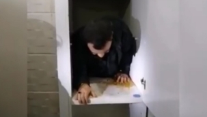 Şanlıurfa'da dolabın içinde yakalandı