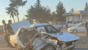 Şanlıurfa'da iki otomobil çarpıştı, 1 ölü , 3 yaralı