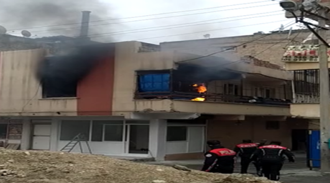 Urfa'da mesken evde yangın