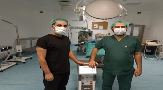 Viranşehir'e Kazandırılan Lazer Cihazı İle İlk Ameliyat Yapıldı.