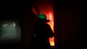 Eyyübiye'de itfaiye mesken yangınını kontrol altına aldı