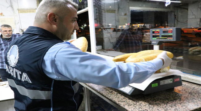 Haliliye’de Sahur vakti fırınlar denetlendi