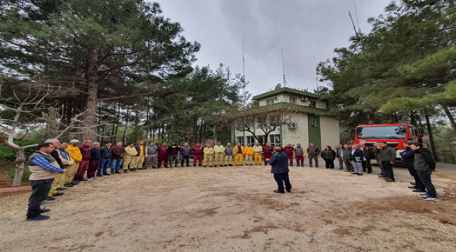 Orman işletme ekibine yangın tatbikatı