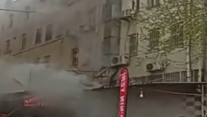 Urfa"da iş yerinde yangın