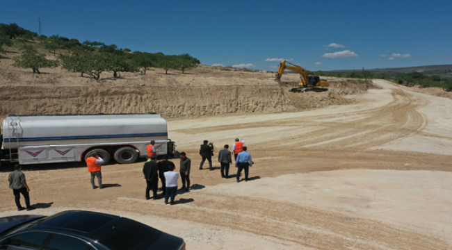 Başkan Beyazgül Azerbaycan Bulvarındaki Çalışmaları İnceledi