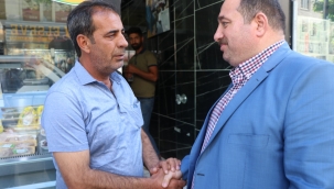 BAŞKAN EKİNCİ KALDIRIM YENİLEME ÇALIŞMALARINI İNCELEDİ