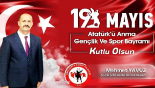 Başkan Mehmet Yavuz'dan 19 Mayıs Mesajı