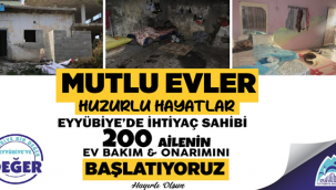 Eyyübiye'de 200 Ev Daha Yaşanabilir Hale Geliyor