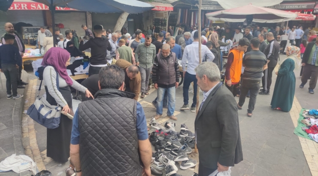 Şanlıurfa'da bayram alış verişi yoğunluğu 