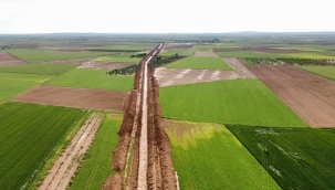 Şanlıurfa'da DSİ'nin tahliye kanalları çalışmaları devam ediyor