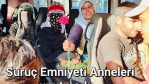 Şanlıurfa'da polis uygulamada Annelere çiçek dağıttı