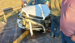 TOKİ kavşağında kaza 