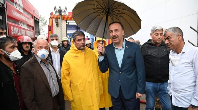 Vali Erin, OSB'deki yangın bölgesinde 