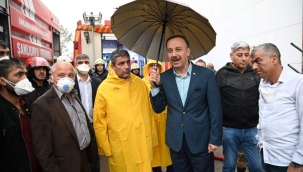 Vali Erin, OSB'deki yangın bölgesinde 