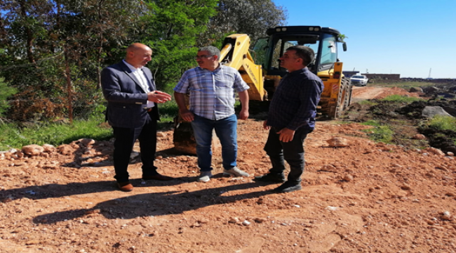 Viranşehir Belediyesinden Kırsal Mahallelerde Stabilize Yol Çalışması 