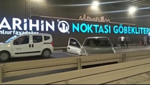 Abide kavşağında kaza 