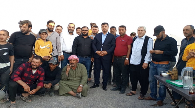Başkan Aslan, Urfa'nın kanayan yarası olan tarım işlerini ziyaret etti