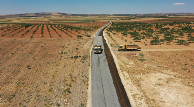 Şanlıurfa Büyükşehir Belediyesi'nden Suruç'ta Sathi Asfalt Çalışması 