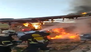 Şanlıurfa'da korkutan yangın