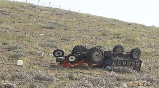 Şanlıurfa'da traktör devrildi