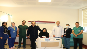 Urfa'da hastanın sol karıncığında bulunan 9 cm büyüklüğündeki kist çıkarıldı