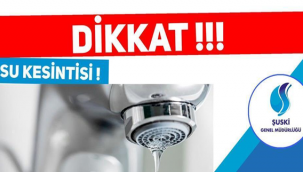 Urfa'da sular kesilecek