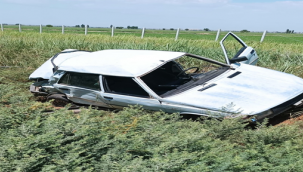 Akçakale yolunda kaza, 1 yaralı