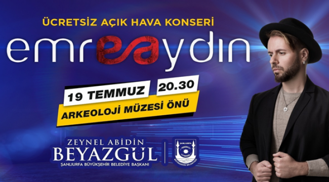 Büyükşehir'den Arkeoloji Müzesi Önünde Emre Aydın Konseri