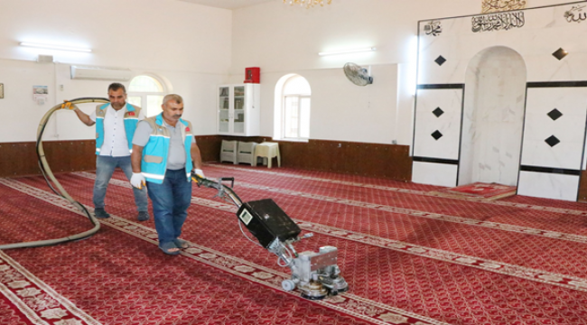 Haliliye Belediyesi İbadethaneleri Bayrama Hazırlıyor