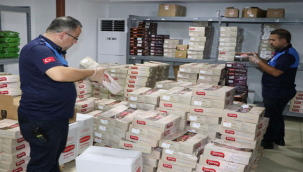 Haliliye'de Bayram öncesi tarihi geçmiş şeker  ve çikolata ele geçirildi 