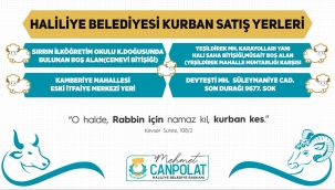 HALİLİYE'DE KURBAN SATIŞ VE KESİM YERLERİ BELİRLENDİ