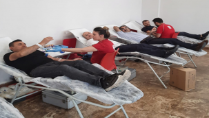 Ormancılardan kan bağışı