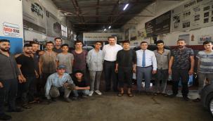 Vali Ayhan, Sanayi Sitesinde Esnafı Ziyaret Etti