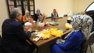 BAŞKAN BEYAZGÜL'DEN BAYAN KURSİYERLERE ZİYARET 