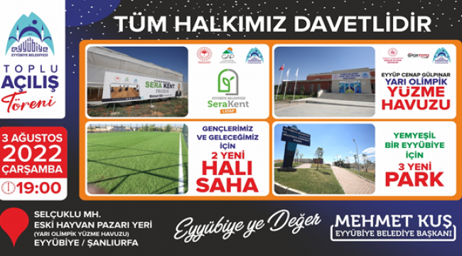 Eyyübiye'de Toplu Açılış Töreni