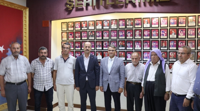 Kaymakam Esen'den Şehit Aileleri Derneğine veda ziyareti