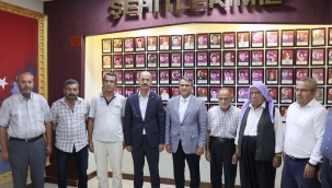 Kaymakam Esen'den Şehit Aileleri Derneğine veda ziyareti