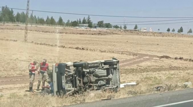 Suruç'ta trafik kazası, 2 yaralı