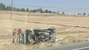 Suruç'ta trafik kazası, 2 yaralı