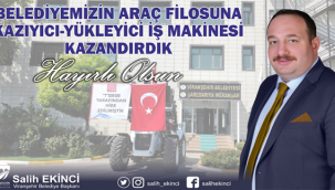 Türkiye Belediyeler Birliği'nden Viranşehir Belediyesine kepçe hibe edildi