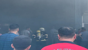 Urfa'da iş yeri yangını