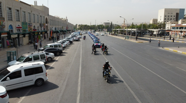 Büyükşehir Zabıtasından Sirenler Eşliğinde Şehir Turu